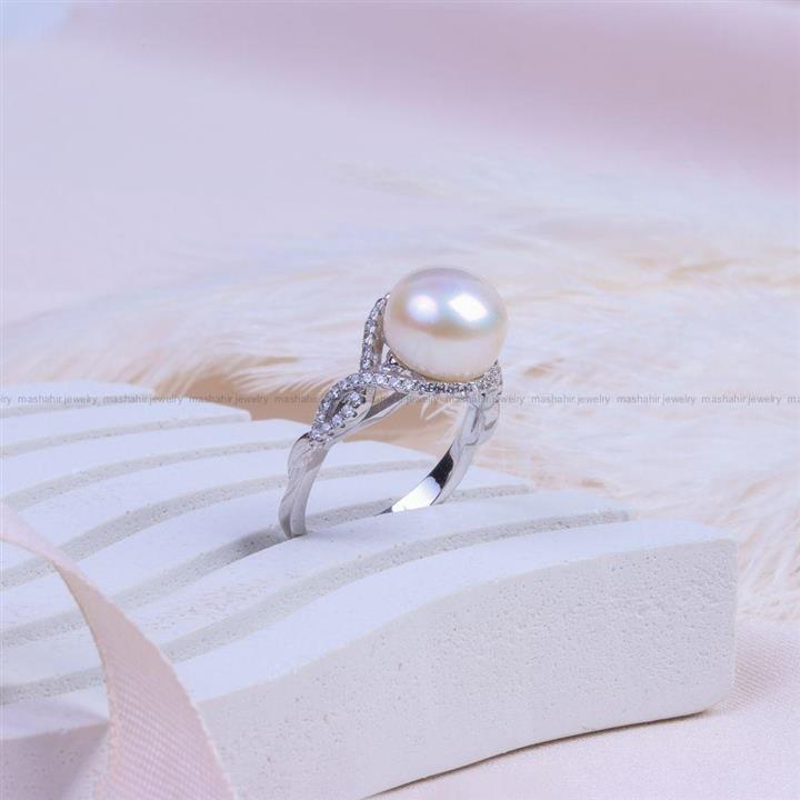 انگشتر طرح مروارید زنانه کد 9931